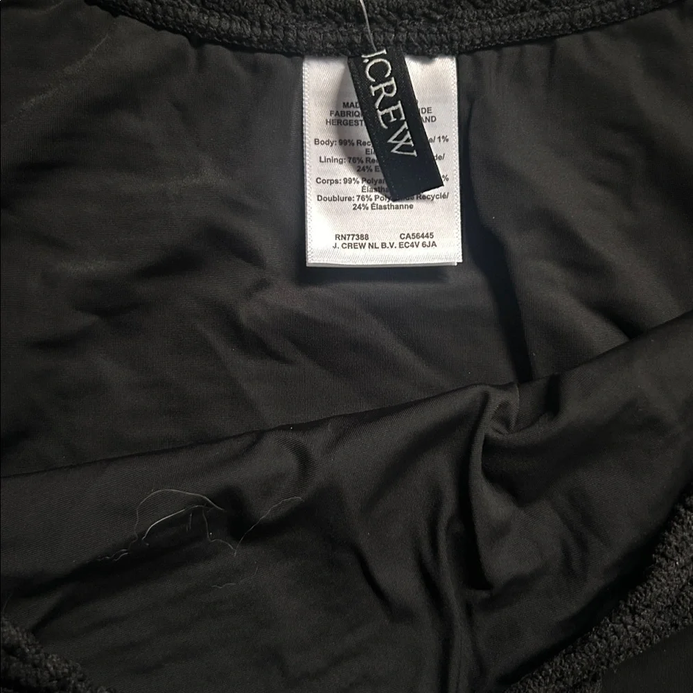 J. Crew sunny crochet bikini bottom black L